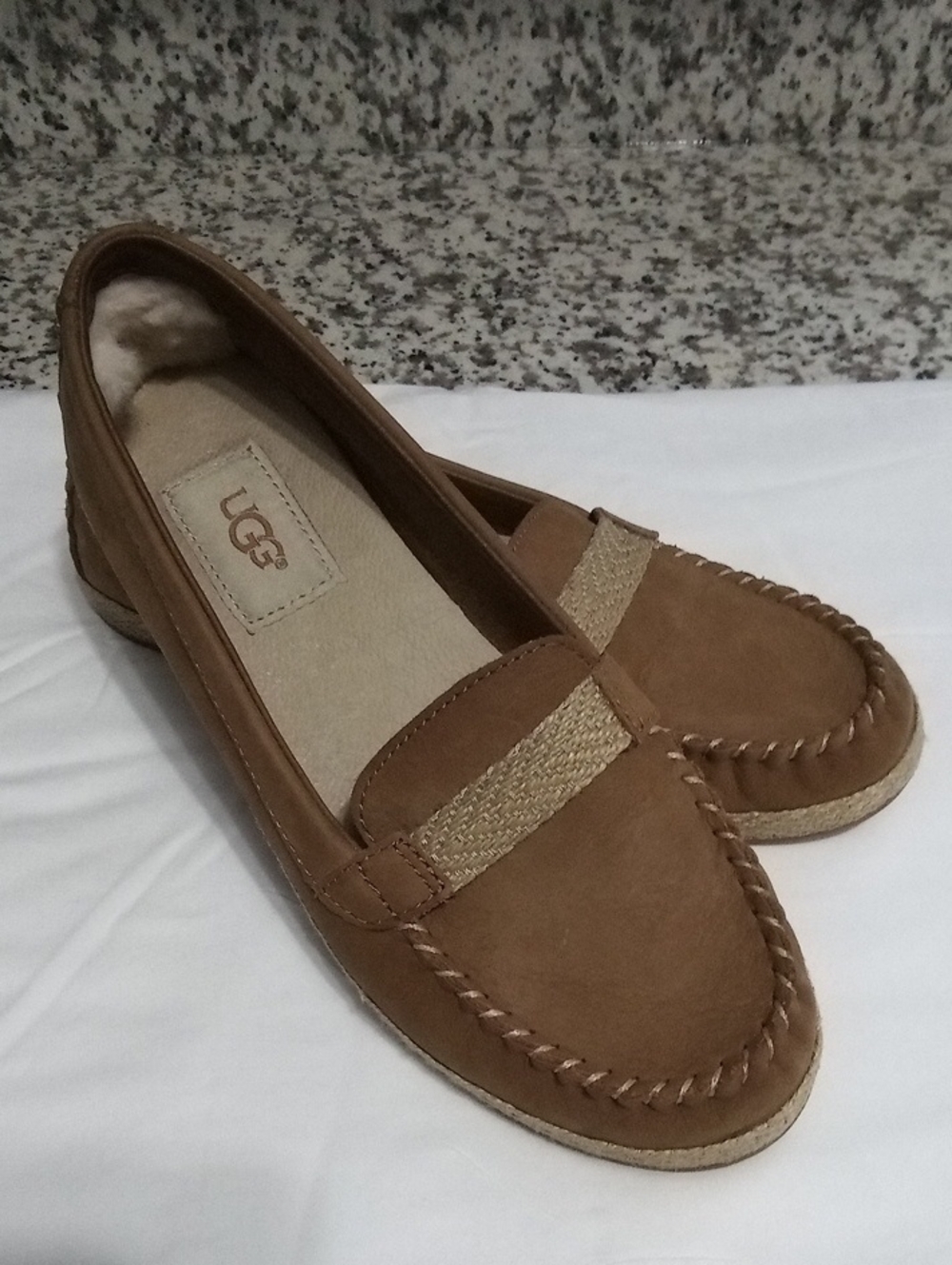 UGG Women's Suede Slip-On Moccasins - Picture 11 of 16